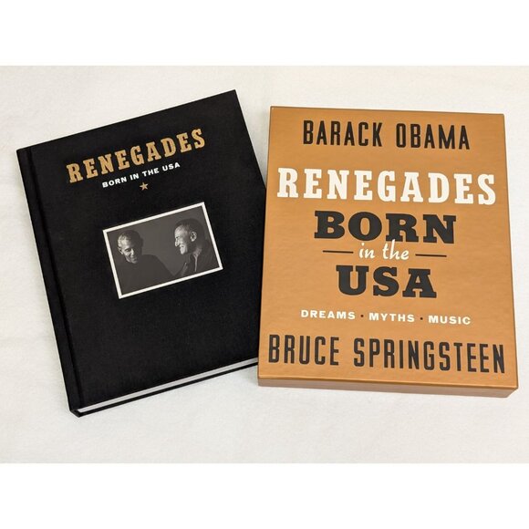 Renegades Born in the USA Obama + Springsteen SIGNED 1st First Print Edition NEW - Picture 7 of 14